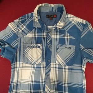 SOLD- Guess plaid shirt